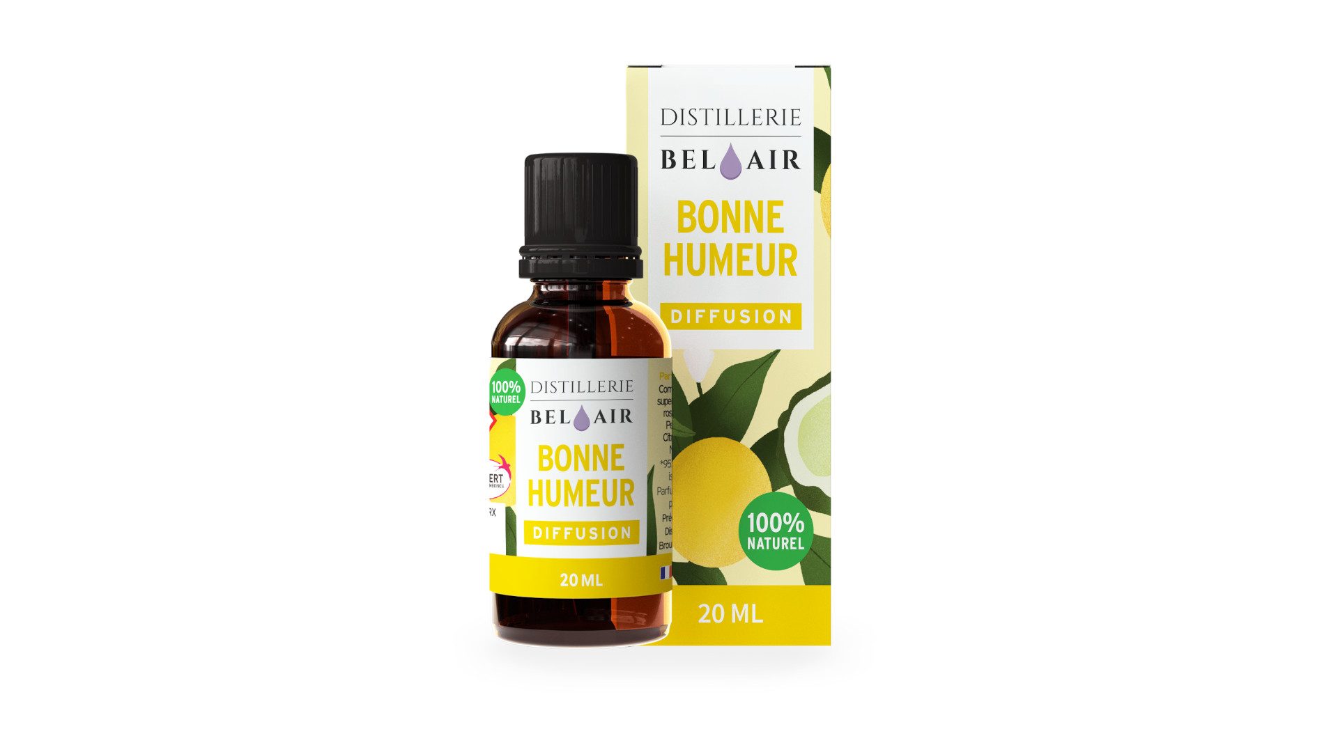 BONNE HUMEUR - Parfum d'ambiance Bio - 20 ml - Distillerie Bel Air