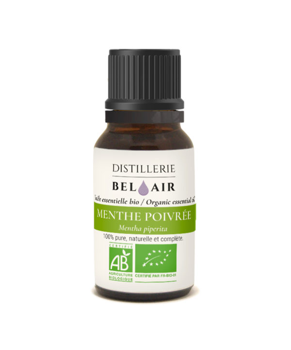 Menthe poivrée française – Huile essentielle bio Distillerie Bel Air